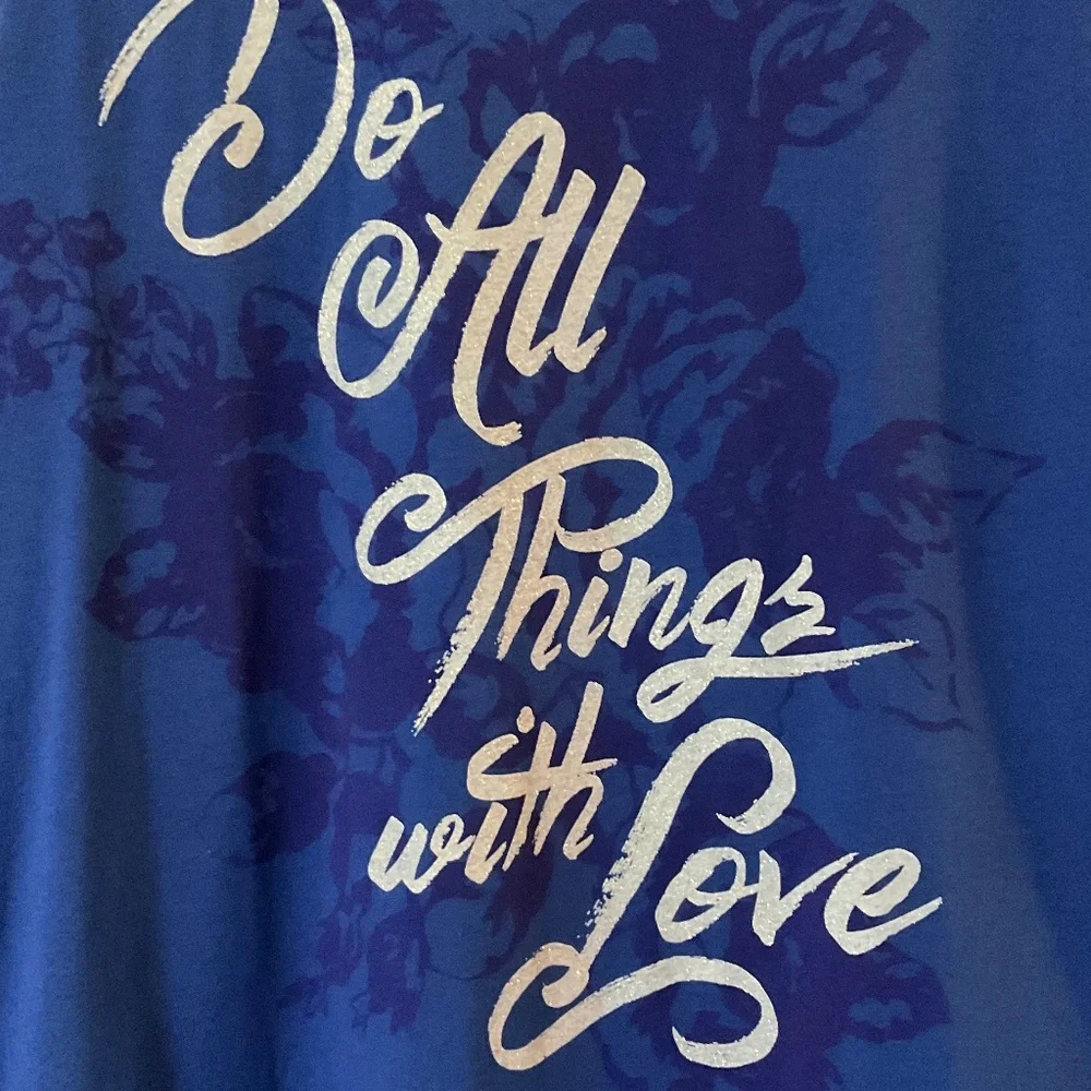 Hanes Women’s Dark Blue Long Sleeve Shirt Size XL - Picture 3 of 12